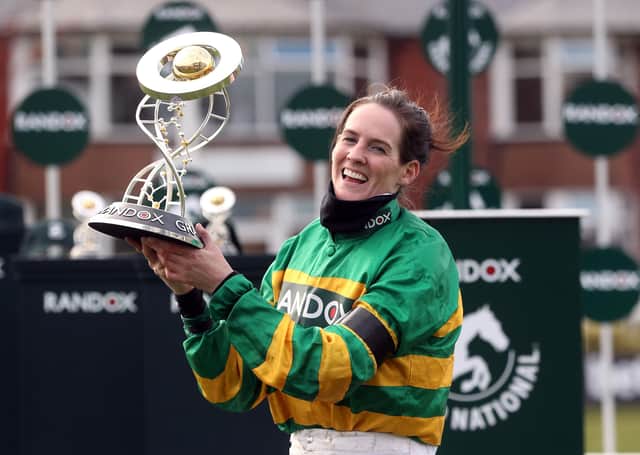 Rachael Blackmore has beocme the first female jockey to win the Randox Grand National.