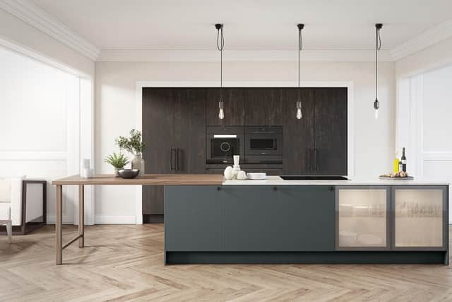Daval’s Renzo kitchen collection features cabinet doors made from 100 per cent recycled materials.