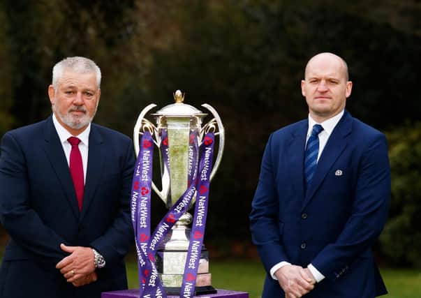 In charge: Warren Gatland with attack coach Gregor Townsend. Picture: PA