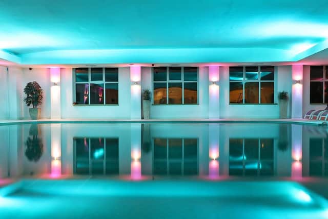 The pool at Titanic Spa near Huddersfield. Accommodation will be open from May 17.