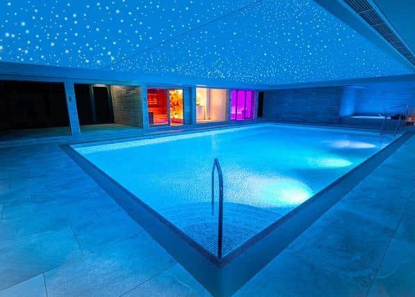The new spa opened in 2020 - the pool at the DoubleTree by Hilton Majestic Hotel & Spa in Harrogate