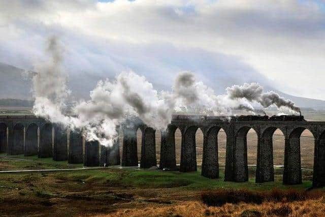 Ribblehead Viaduct in the Yorkshire Dales National Park.