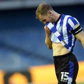Despair at the final whistle for Sheffield Wednesday's  Tom Lees    Picture: Steve Ellis