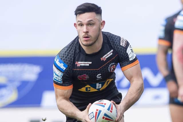 New dad: Niall Evalds is available for Castleford after missing the cup win over Hull KR to be at the birth of his child. Picture by Allan McKenzie/SWpix.com