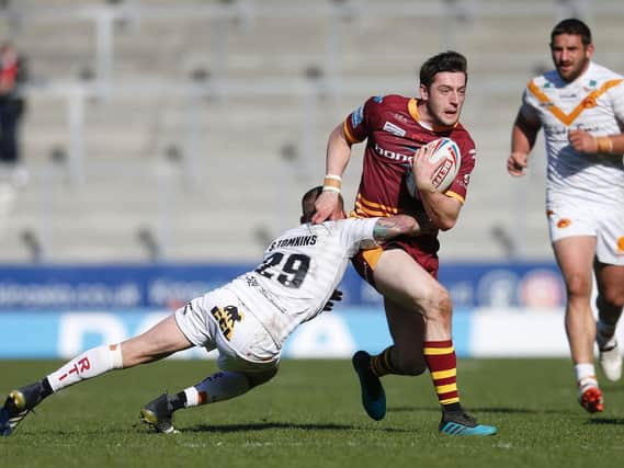 Huddersfield Giants' Jake Wardle in action against Catalans Dragons (ED SYKES/SWPIX)