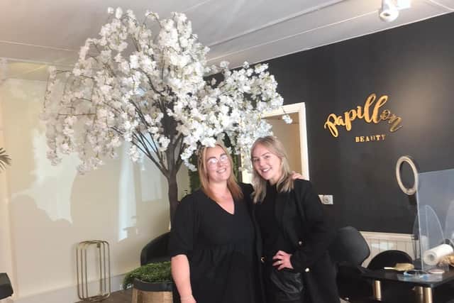 Hairdresser Edie Peacock and beautician Laura Fawcett this week opened The Salon, taking over a shop premises previously run by the late high-profile councillor John Blackie