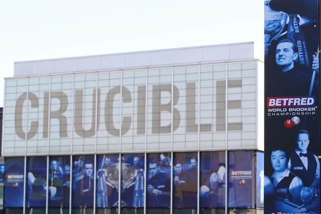 Sheffield's Crucible Theatre is snooker's spiritual home - and a Covid trial event as fans return to sporting events.