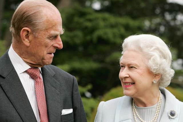 The Queen and Prince Philip on the day of their Diamond Wedding Anniversary in 2007.
