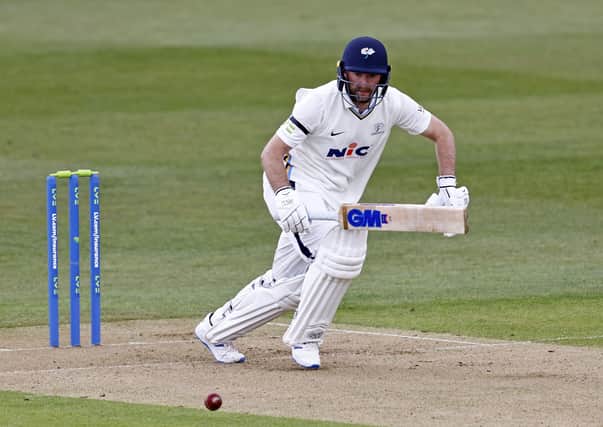 Adam Lyth: The Yorkshire opener top scored with 97 for Yorkshire. Picture: Max Flego