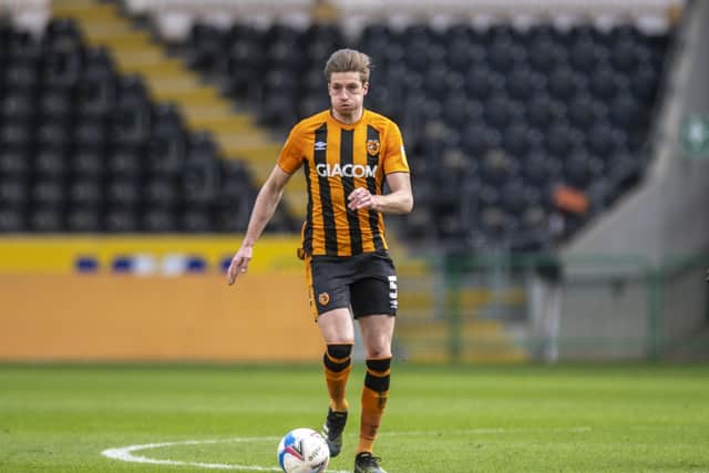 TRAINING: But Reece Burke will not be ready to play for Hull City at home to Fleetwood Town
