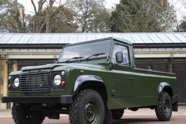 The modified Land Rover Defender TD5 130 chassis cab vehicle was made at Land Rover's factory in Solihull in 2003