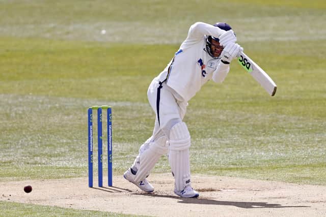 Yorkshire's David Willey bats against Kent (Picture: Max Flego)