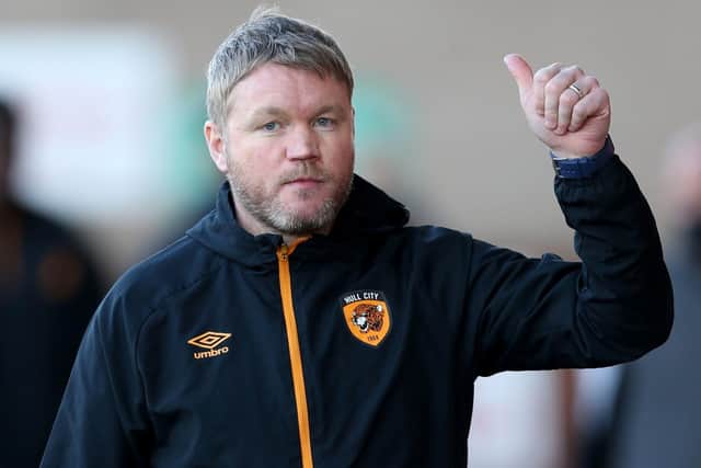 On course: Thumbs up from Hull City manager Grant McCann.