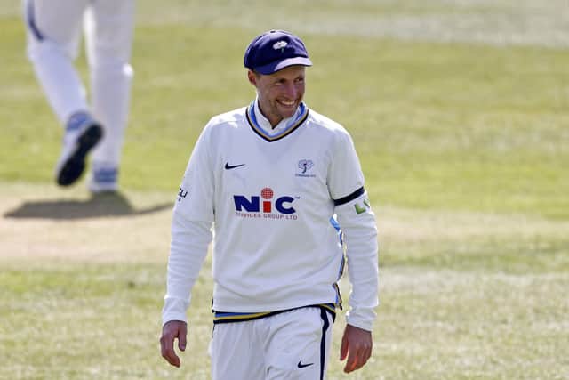 England's Joe Root on Yorkshire duty at Kent (Picture: Max Flego)