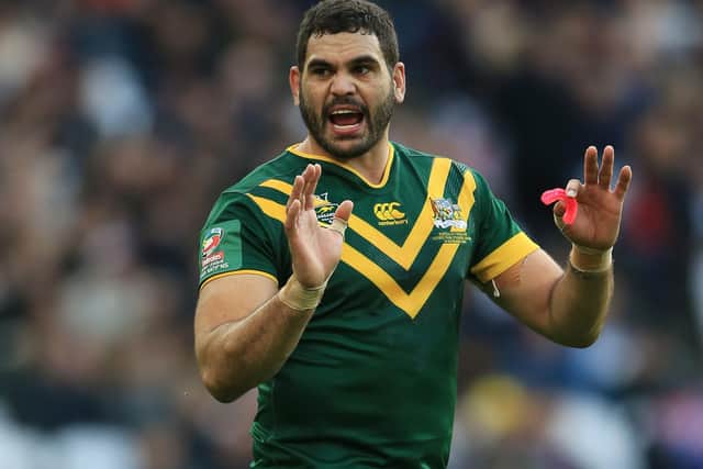 Australia's Greg Inglis. Picture: Nigel French/PA Wire.