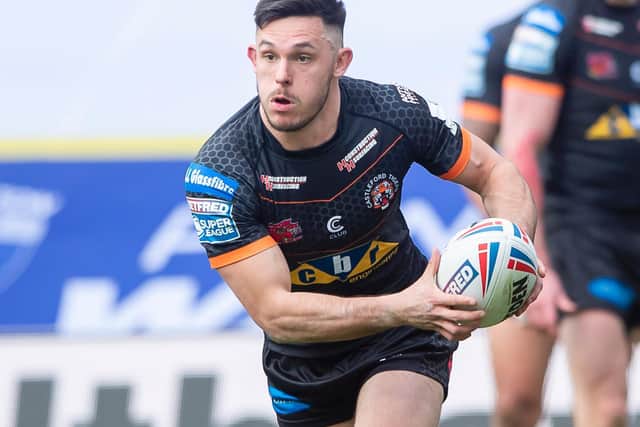 SOLID START: Niall Evalds scored his third try in as many games since joining Castleford Tigers. Picture: SWpix.com.
