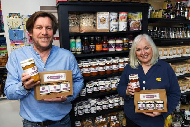 Andrea also sells her own home-made jam and chutney range at the shop