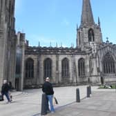 The church bells chimed at 3pm in Sheffield to mark the start of the minute silence, held across the country.