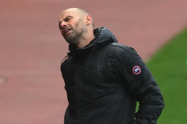 DISAPPOINTMENT: Rotherham United manager Paul Warne