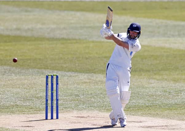 Great nick: Yorkshire opener Adam Lyth has started the season in brilliant form and scored 97 and 116 in the comprehensive win over Kent.  PIcture: Max Flego