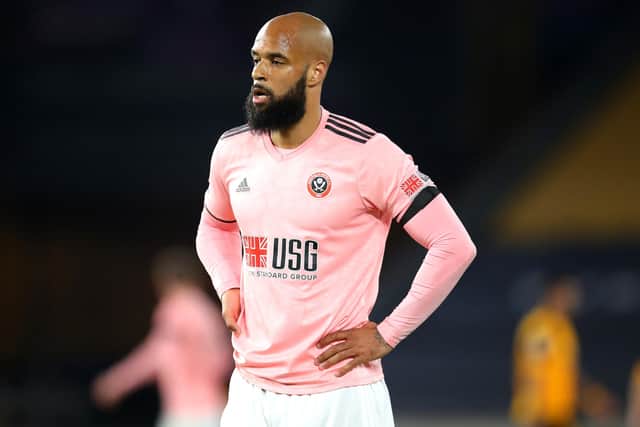 Sheffield United's David McGoldrick looks dejected after the Premier League match at Molineux, Wolverhampton confirmed the Blades' relegation (Picture: PA)