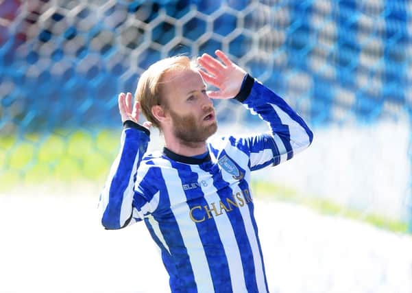 More woe: Barry Bannan can’t believe it after his penalty that would have put Sheffield Wednesday 2-0 up, is missed (Picture: Steve Ellis)