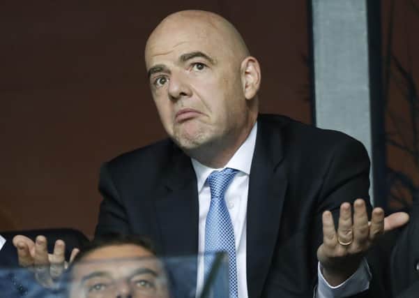 Against: FIFA president Gianni Infantino.