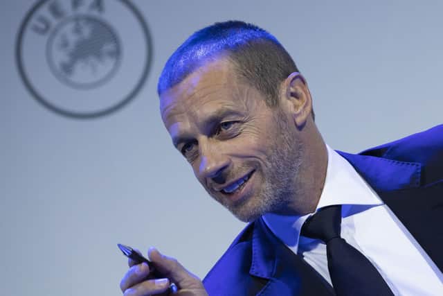 Against: UEFA president Aleksander Ceferin.