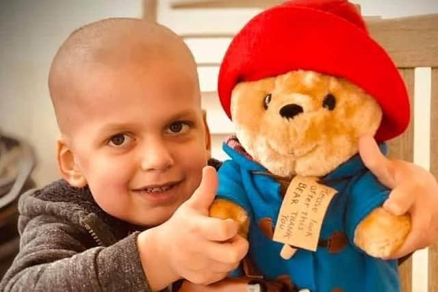 Five year old Henry Bard who is fighting neuroblastoma and is fund-raising for treatment abroad
