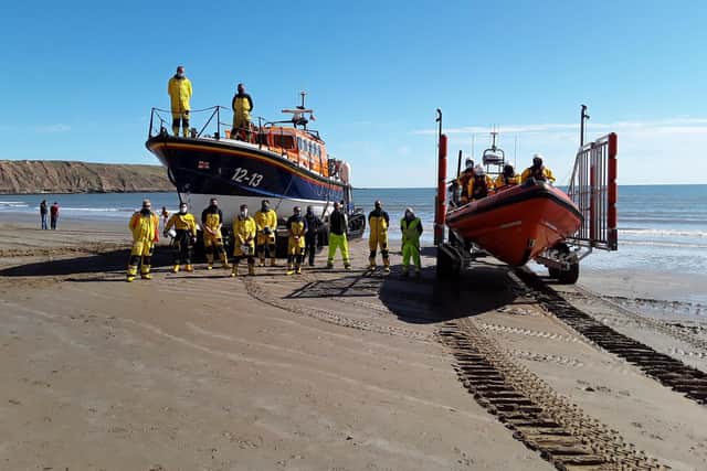 The two boats with their crews. Picture: RNLI/Phill Andrews