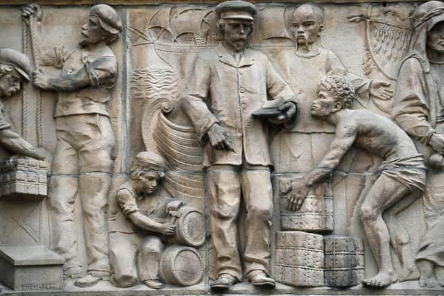 The Frieze for West Riding Union Bank, on Park Row, Leeds. (Picture: Jonathan Gawthorpe).