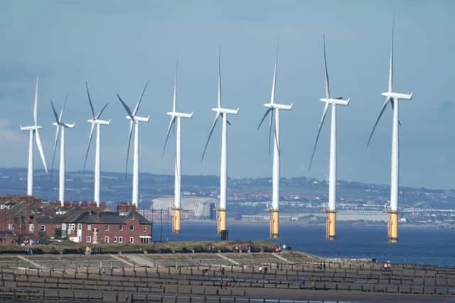 Teesside Wind Farm near the mouth of the River Tees off the North Yorkshire coast. Pic: PA