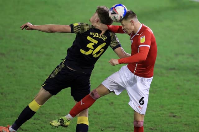 Barnsley's Mads Andersen (right) is eyeing a call-up by Denmark (Picture: PA)