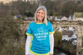 Mandy Moody Yorkshire Cancer Research's Walkshire with Welcome to Yorkshire  Picture: Jonathan Pow/jp@jonathanpow.com
