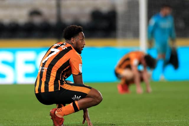 Hull City's Mallik Wilks appears dejected at the end (Picture: PA)