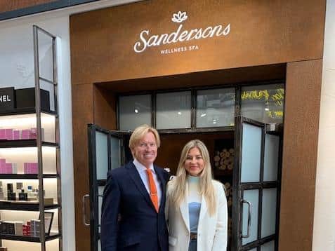 Rebecca and her father Mark Dransfield, on the occasion of her joining Sandersons as buyer last month.