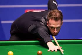Judd Trump in action at the Crucible. Picture: PA.