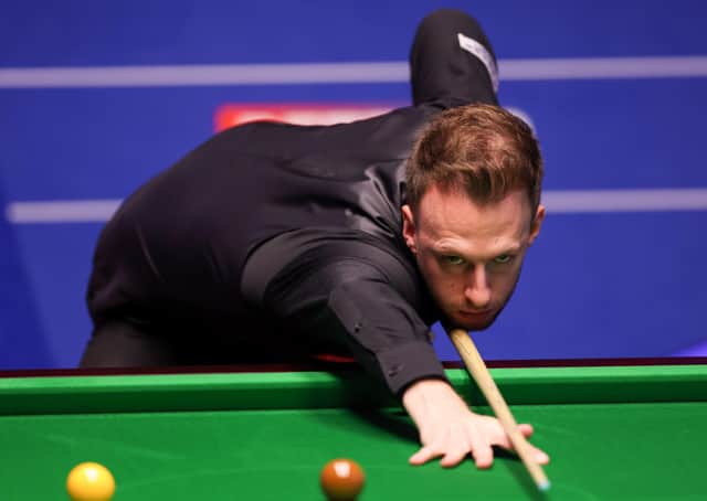 Judd Trump in action at the Crucible. Picture: PA.