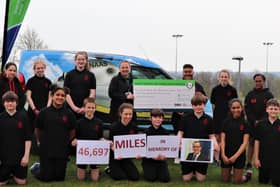 The school has raised more than £6,000 - with 50 per cent going towards the Great North Air Ambulance Service. Photo credit: Submitted picture
