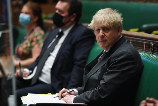 Prime Minister Boris Johnson during PMQs. Photo: Jessica Taylor/UK Parliament