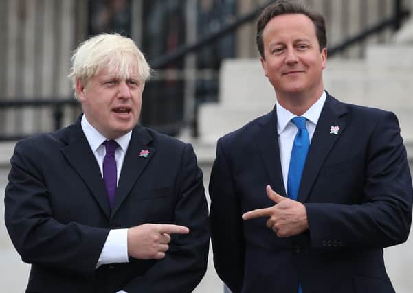 There have been recent controversies involving both Boris Johnson and David Cameron, pictured together here in 2012.  (Photo by Peter Macdiarmid/Getty Images)