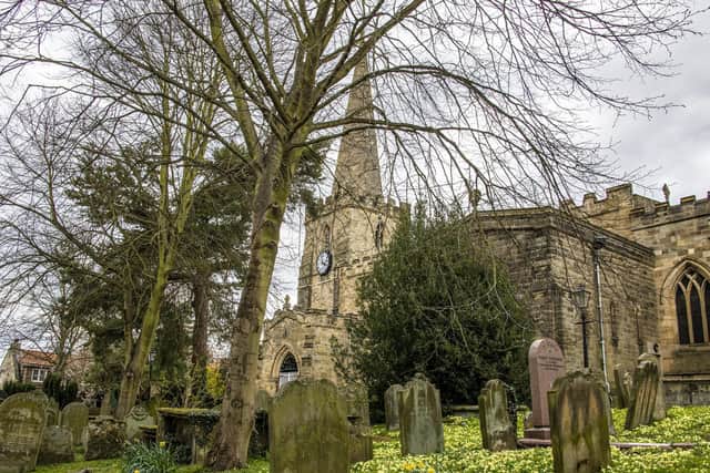 St Peter's and St Paul's Parish Church in Pickering where medieval frescoes adorn the walls dating from 1450 but were painted over during the reformation in the 16th century. Picture Tony Johnson
