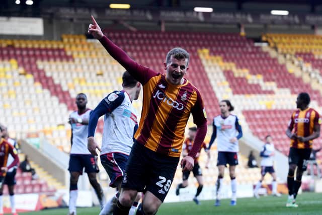 Exit: Striker Danny Rowe has left Bradford City for National League side Chesterfield. Picture by Simon Hulme