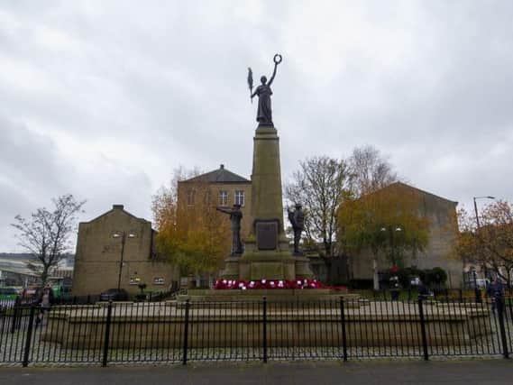 The war memorial in Keighley. Picture: Tony Johnson.
