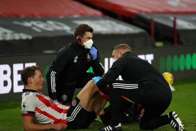 INJURED: Sander Berge has not been seen in Sheffield United colours since December