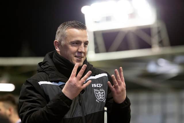 THAT WAS THEN: Andy Last, during his time as interim head coach at Hull FC last season. Picture by Allan McKenzie/SWpix.com