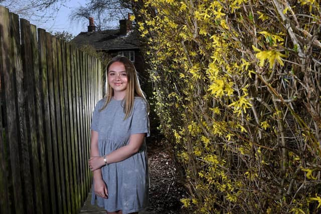 Megan Fitzmaurice pictured at her home at Eastmoor, Wakefield. Photo: Simon Hulme