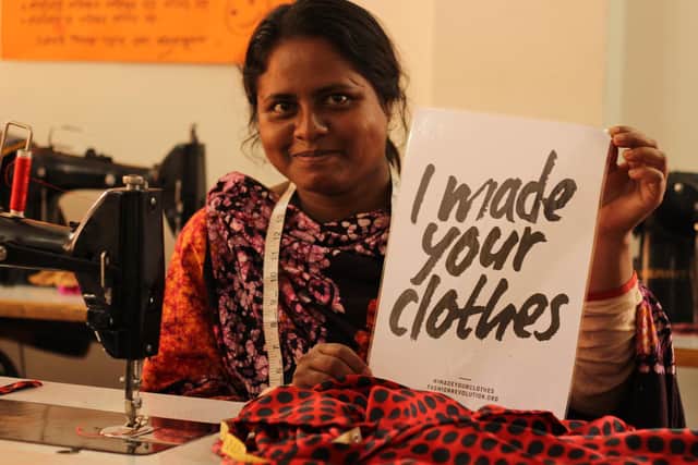 Fashion Revolution is encouraging people to ask brands who made the clothes they sell. Photo: Fashion Revolution