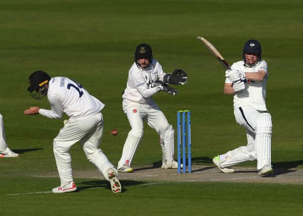Yorkshire's Gary Ballance in action at Hove.  (Photo by Mike Hewitt/Getty Images)