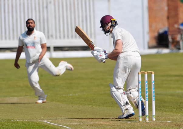 Century-maker: 
Methley's teenage opener Alex Cree  scored his maiden Bradford Premier League century which helped his side to a  249-run win over Wrenthorpe.
Cree made 128, an innings laced with five sixes and 16 fours. Pictures: Steve Riding.